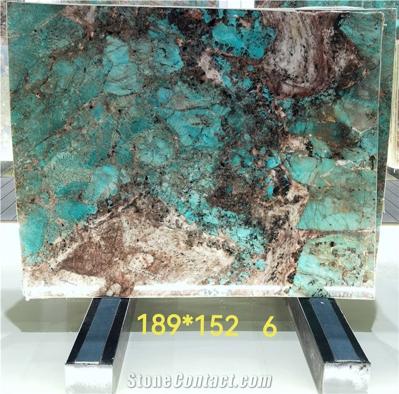Amazon Green Quartzite Slabs Amazonita Wall Tile Decoration