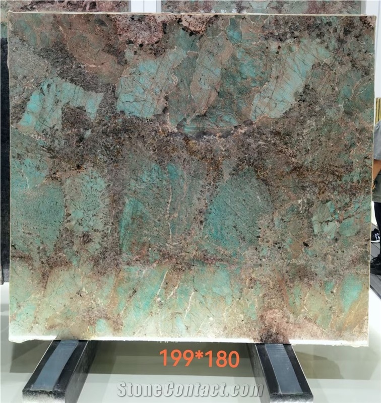 Amazon Green Quartzite Slabs Amazonita Wall Tile Decoration