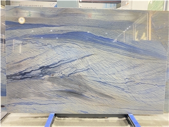 Azul Imperial Quartzite Slabs Blue Sky Grand Skylight Tile