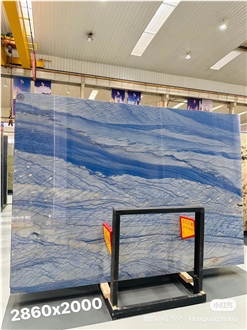 Azul Macaubas Quartzite Slabs Blue Sky Stone Slab Wall Tile