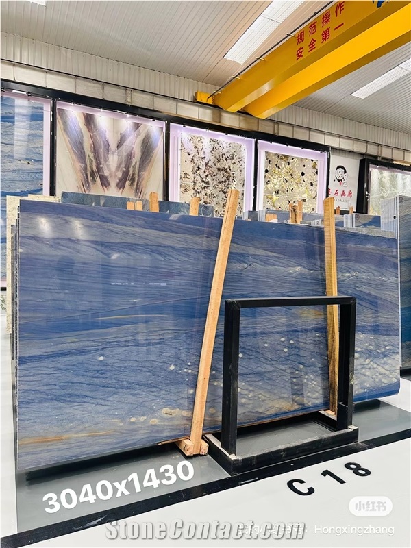 Azul Macaubas Quartzite Slabs Blue Sky Stone Slab Wall Tile
