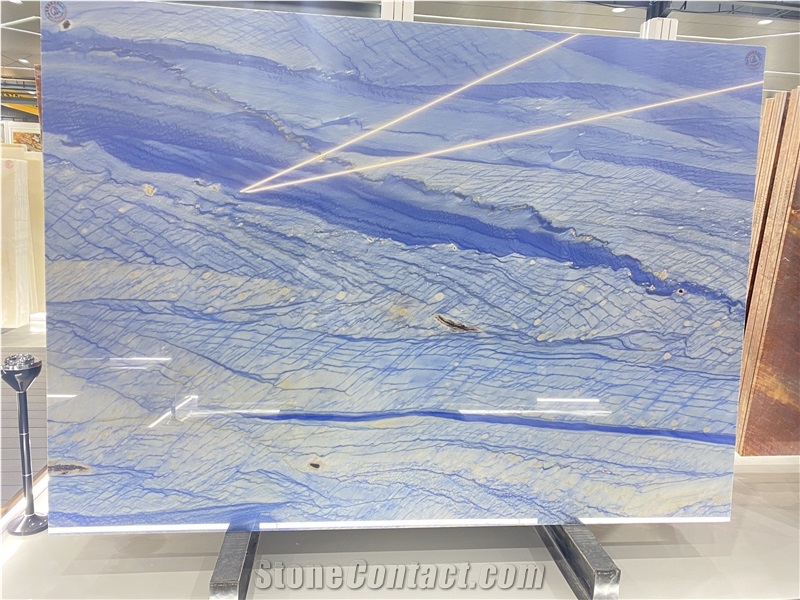 Azul Tropical Quartzite Slabs Azul Macaubas Blue Sky Tile