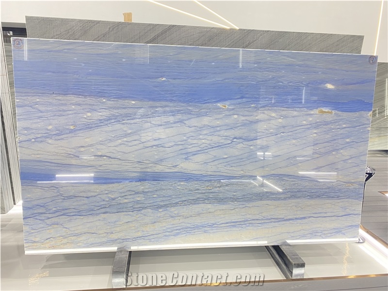 Azul Tropical Quartzite Slabs Azul Macaubas Blue Sky Tile