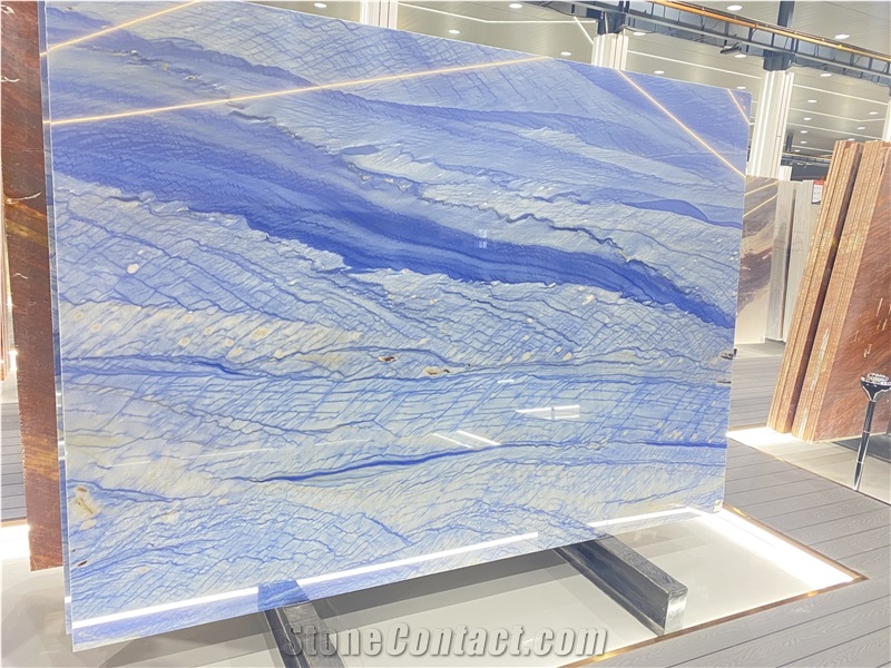 Azul Tropical Quartzite Slabs Azul Macaubas Blue Sky Tile