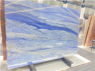 Azul Tropical Quartzite Slabs Azul Macaubas Blue Sky Tile