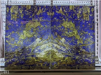 Blue Sodalite Slabs Royal Azul Inka Blue Wall Tile