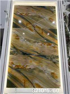 Blue Van Gogh Quartzite Slabs Vangogh Luise Bookmatched Tile