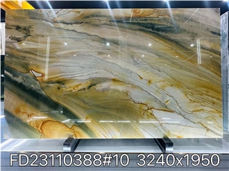 Blue Van Gogh Quartzite Slabs Vangogh Luise Bookmatched Tile