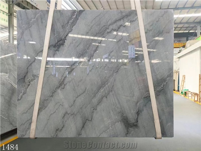 China Bruce Gray Marble Tiles Grey Big Stone Slabs