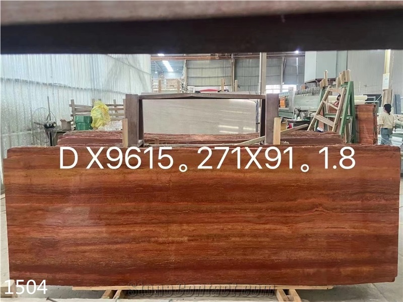 Iran Red Travertine Persia Rosso Encarnado Tiles