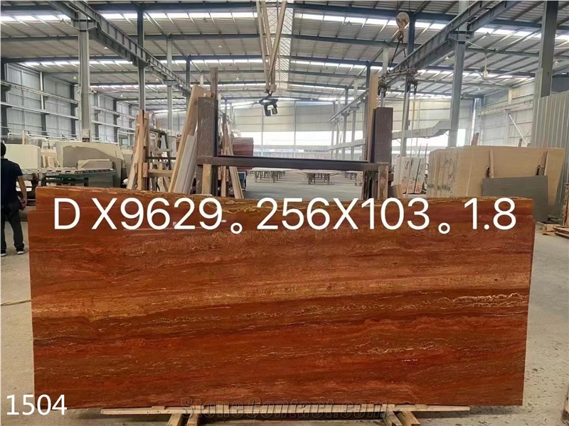 Iran Red Travertine Persia Rosso Encarnado Tiles