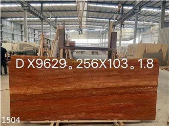 Iran Red Travertine Persia Rosso Encarnado Tiles
