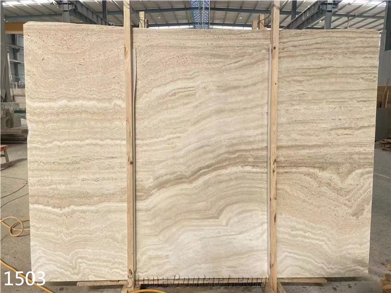 Iran Super White Travertine Slabs Persian Stone Tile