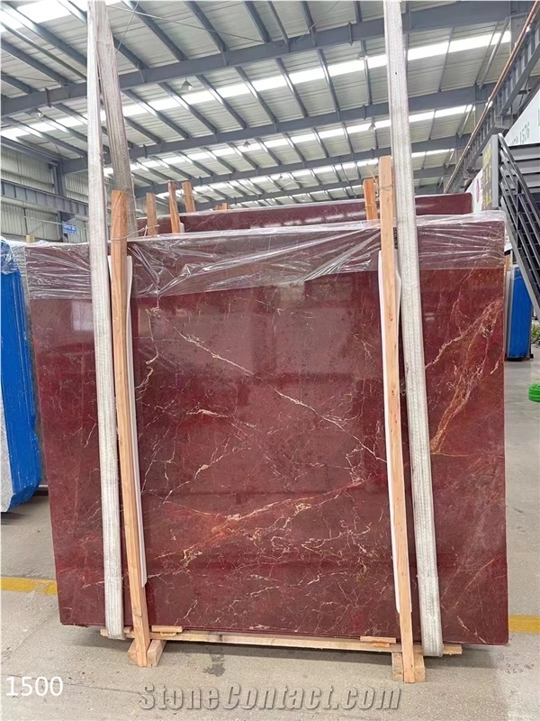 Rouge Incarnat Marble Slabs Languedoc Red Rosso Francia Tile