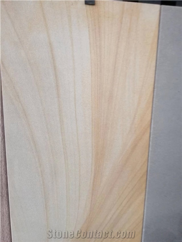 Sichuan Yellow Sandstone Slabs Exterior Floor Use