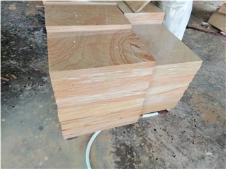 Sichuan Yellow Sandstone Slabs Exterior Floor Use