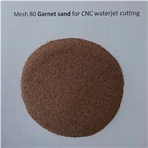 CNC Waterjet Cutting Abrasive Media Garnet Sand 80 Mesh