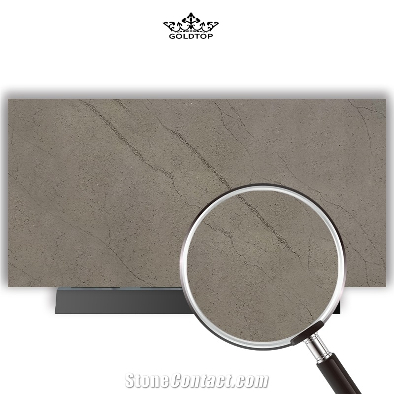 Goldtopquartz 5036 Exotic Brown Artificial Stone Slabs