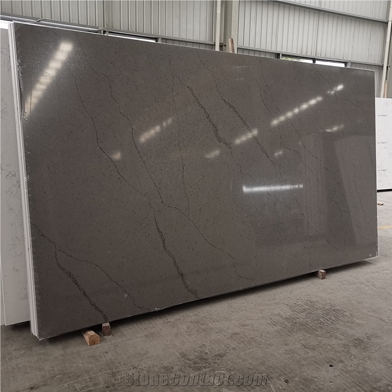 Goldtopquartz 5036 Exotic Brown Artificial Stone Slabs