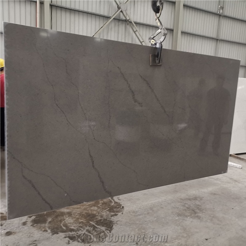 Goldtopquartz 5036 Exotic Brown Artificial Stone Slabs