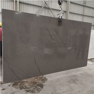 Goldtopquartz 5036 Exotic Brown Artificial Stone Slabs