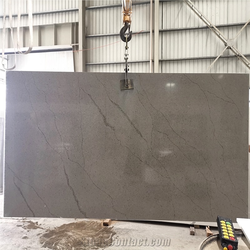 Goldtopquartz 5036 Exotic Brown Artificial Stone Slabs