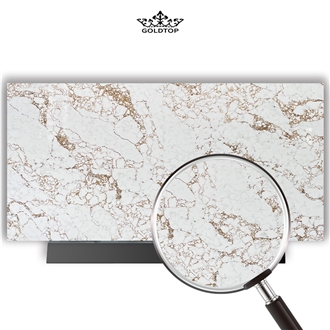 Goldtopquartz 5050 Calacatta Borghini Gold Veins Quartz Slabs
