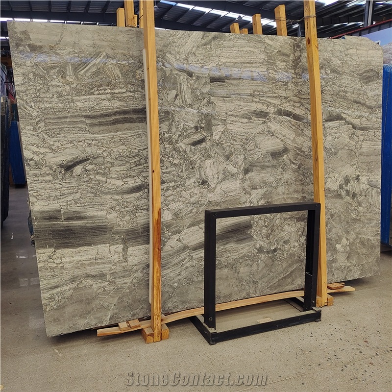 Cheap Price Silver Breccia Marble Slabs For Wall