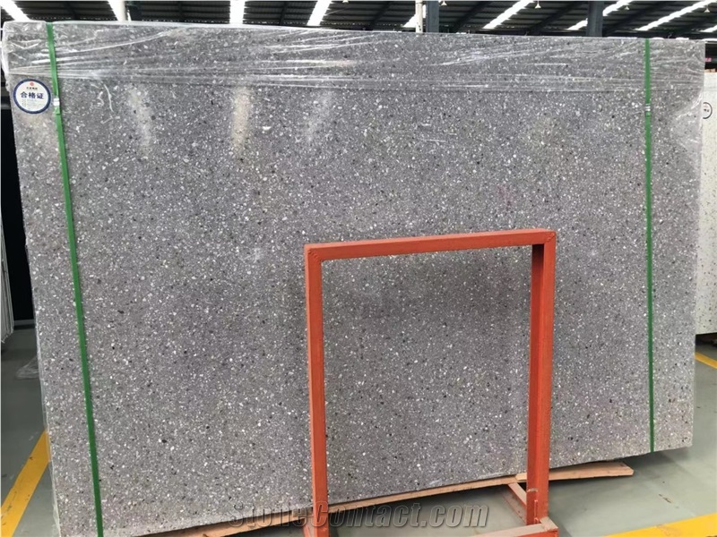 Dark Grey Terrazzo Slabs