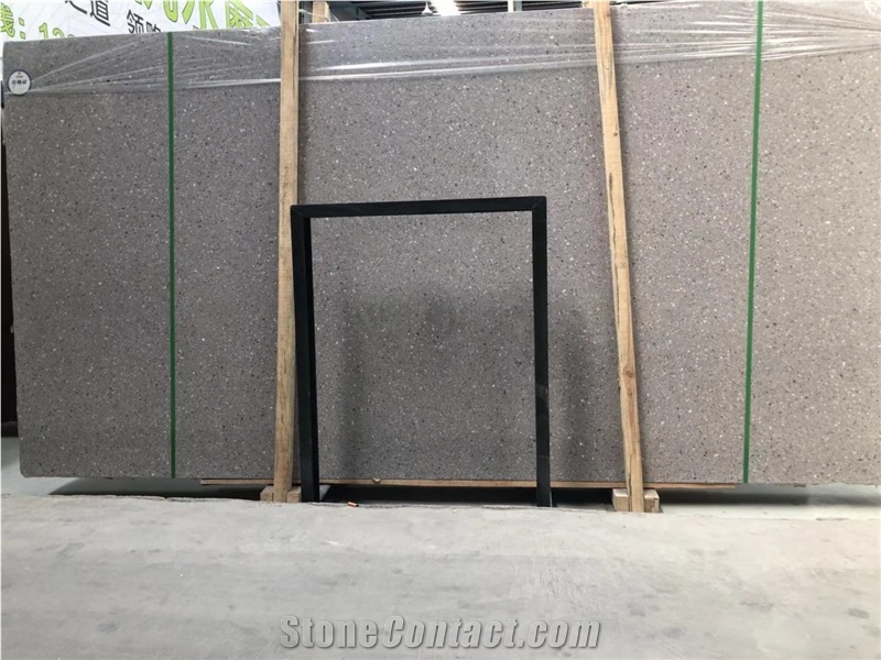 Dark Grey Terrazzo Slabs