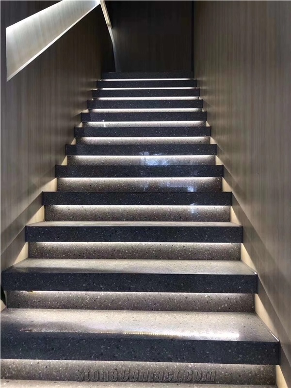 Dark Grey Terrazzo Slabs