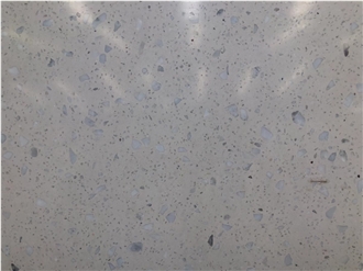 Mountain White Color Terrazzo Slabs