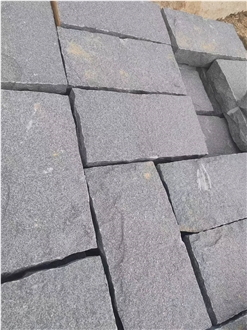 G654 Natural Granite Pavement Setts, Cobblestones
