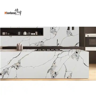 Horizon Calacatta Gold Snow White Quartz  Quartz Slabs