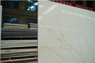 Jumbo Size 3.5M*2M Artificial Calacatta Quarz Stone