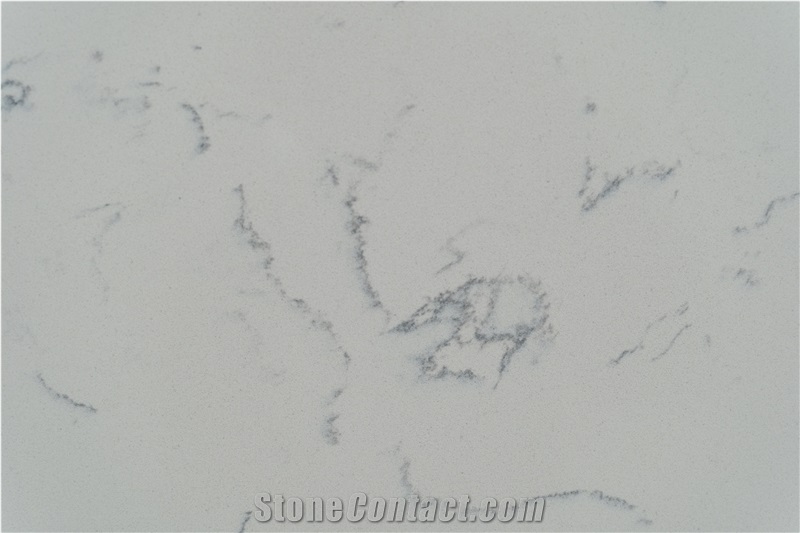 Popular White Quartz Carrara Slabs  Artificial Carrara