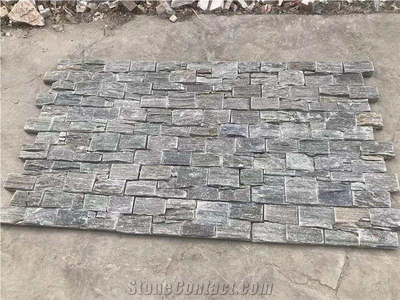 Green Quartzite Cultured Stone Veneer Panel