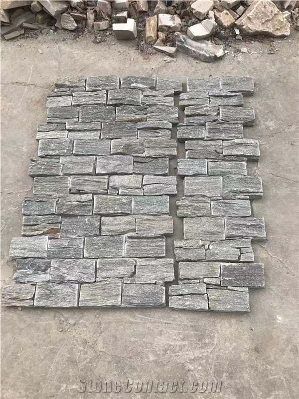 Green Quartzite Cultured Stone Veneer Panel