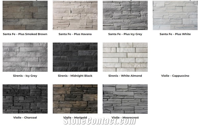 Manufactured Stone Wall Cladding Panels