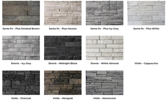 Manufactured Stone Wall Cladding Panels
