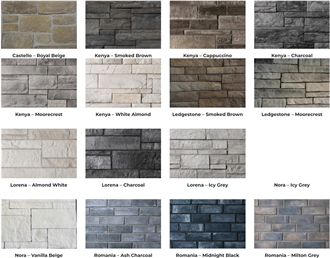 Manufactured Stone Wall Cladding Panels
