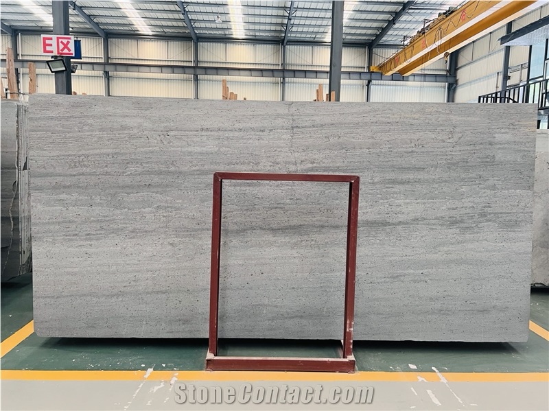 Blue Wood Vein Marble Slab Tiles