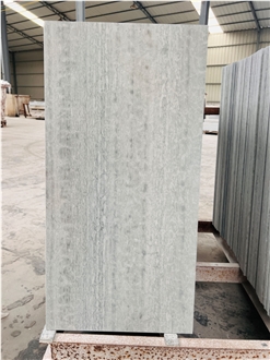 Blue Wood Vein Marble Slab Tiles