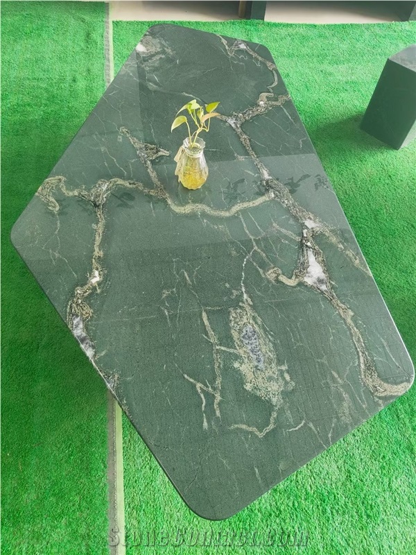 Green Marble Tables Reception Table Tops