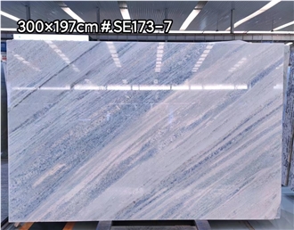 Brazil Azul Caribe Quartzite Blue Crystal Slabs Polished