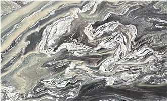 Italy Ondulato Cipollino Verde Luana  Marble Slab Tiles