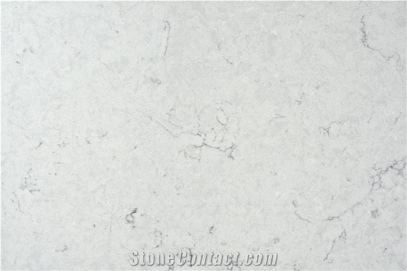 Ash Quartz Carrara White  Quartz Slabs 2Cm 3Cm