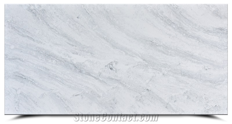 Ash Quartz - The Milky Way White Quartz Slabs