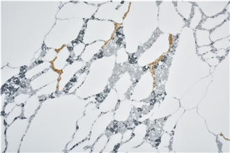 Calacatta Grey Vein White Quartz Slabs