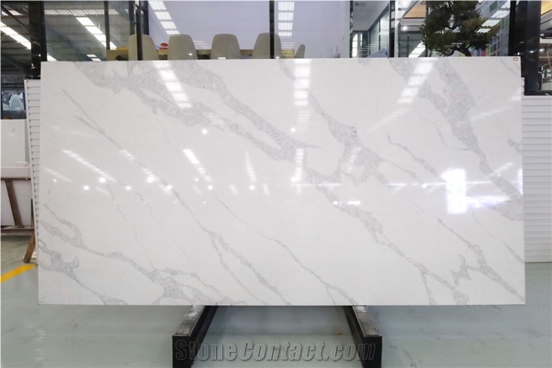 Chinese Hot Sale Bianco Calacatta  Quartz Slabs